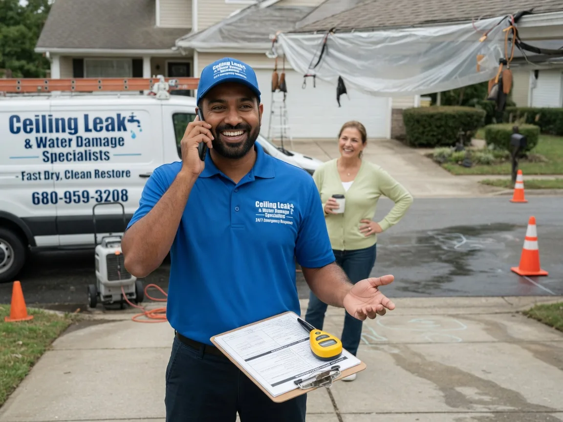 Ceiling Leak Cleanup Texhoma, OK FAQs